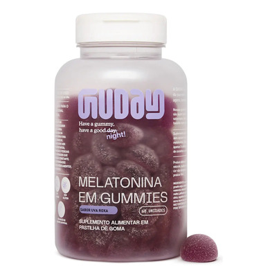 Melatonina Guday Sabor Uva Roxa 60 Gomas Vegano | Frete grátis