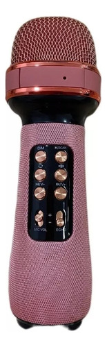 Microfone E Caixa De Som Bluetooth Sem Fio Karaokê Ws-898
