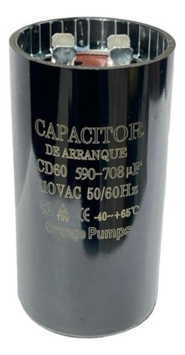 Capacitor D Arranque 590-708 Mfd Uf 110v Motor Eléctrico Fq