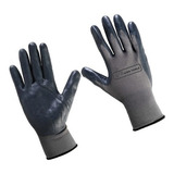 Paquete De 12 Guantes Nylon Negro Palma Nitrilo Lion Tools