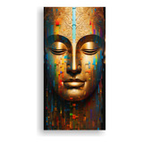 100x50cm Cuadro De Buda Estilo Abstracto Dorado Y Arco Iris