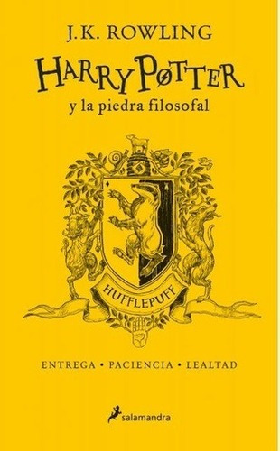 Libro - Harry Potter Y La Piedra Filosofal. 1 - Hufflepuff -