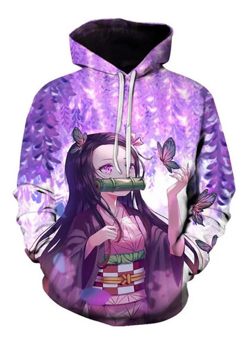 Anime Demon Slayer Kamado Nezuko Sudadera Con Capucha Adulto