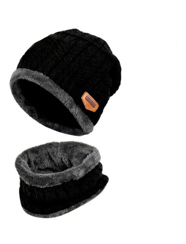 Gorro De Lana Con Interior De Chiporro + Cuello, Invierno.