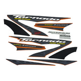 Jogo De Faixas Adesivo Xr250 Tornado Laranja Ano 2008