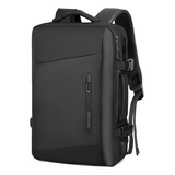 Mochila Bolsa Premium Viagem Notebook 15,6 Mark Ryden  Preto Liso