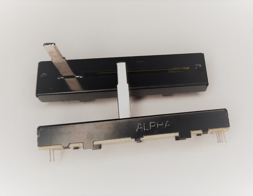 Potenciometro Crossfader Alpha  B10k X2   73mm Total 