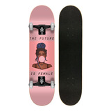 Skate Montado Profissional Cisco Feminino Gum Abec 5