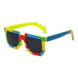 Gafas Lego Pixel Gamer Retro Fiesta Disfraz Halloween Vintag