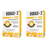 Kit Ograx-3 500mg C/ 2cx Suplemento Nutricional Cão E Gato 