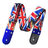 Bandera Inglaterra - Tahalí Strap Para Guitarra O Bajo