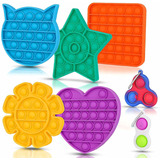 7 Pcs Bubble Popping Toy Sensory Toy Fidget Packs Usado...