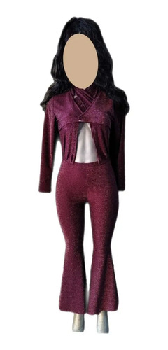Disfraz De Selena Quintanilla Traje Morado Para Mujer Adulto Jumpsuit Purpura Dama Fiesta Cantante