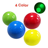 4 Bolas Fluorescentes Pegajosas De Pared Pelotas De Juguete