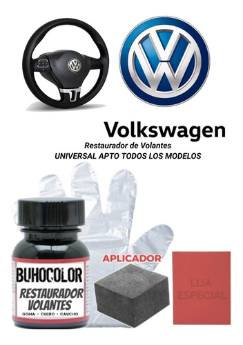 Kit Reparador Volante Gastado Vw Universal Apto Goma Y Cuero