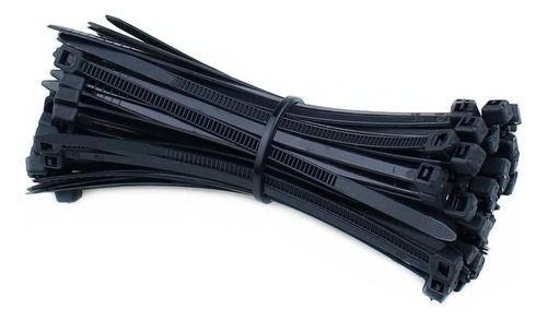 Amarra Cable Plástica 3,5mm X 20 Cm Negra 100 Unidades