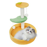 Rain Queen Cama Con Poste Rascador Para Gatos, Con Postes Ra