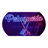 Cartel Peluquería En Neón Led -  Deco - Luminoso - Hogar