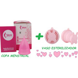 Copa Menstrual Y Vaso Esterilizador De Conejo/oso + Bolsita 