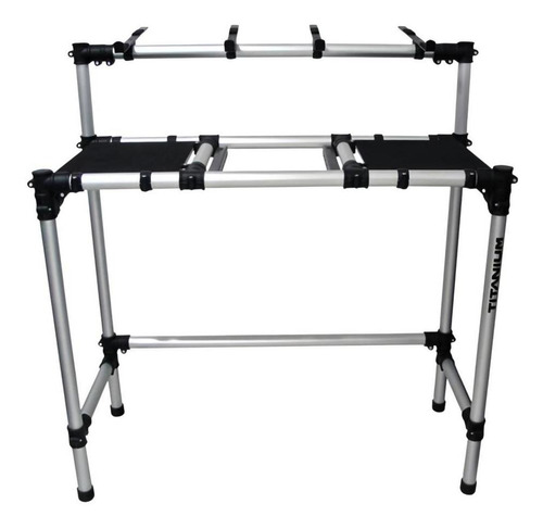 Rack Suporte Dj Para Mixer, Cdjs, Notebook Em Alumínio Fosco