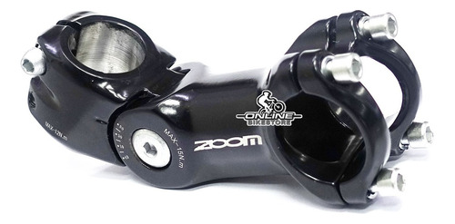 Stem Regulable De Aluminio Zoom 1 1/8  31,8mm  Bicicleta