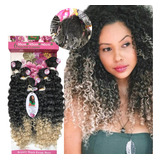 4 Cabelo Orgânico Cacheado Brazuca Weng 6 Telas Top Closure