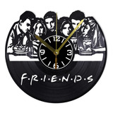 Reloj De Pared Disco Vinil Vinilo Acetato Friends Tv023