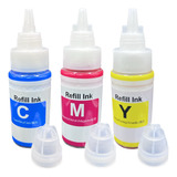 Kit 3 Tinta Color Compativel Canon G3110 G3111 G4111 Gl-190