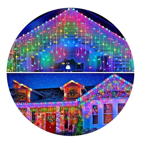 Luces Cascada Navideñas 8mtr 300 Led Decorativas Guirnaldas