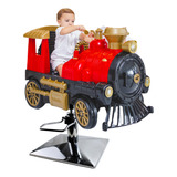 Cadeira Carrinho Locomotiva Barbearia Salão Infantil 3 Em 1