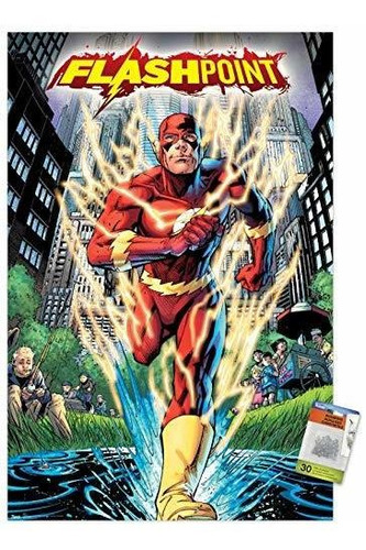 Dc Comics - The Flash - Póster De Pared Flashpoint Con Alfil
