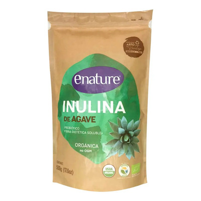 Enature Inulina De Agave Orgánico, Sabor Natural, 500 G | Envío gratis