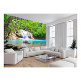 Papel De Parede 3d Paisagem Cachoeira Florestas 4m² Nch226