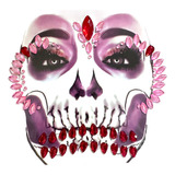 Pegatina Brillo Face Sticker Hallowen Maquillaje Catrina #32