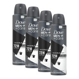 Kit 4 Desodorante Dove Men+care Aerossol Invisible Dry 150ml