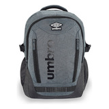 Mochila Umbro® Práctica Casual Porta Laptop Hasta 17 Inch Color Gris