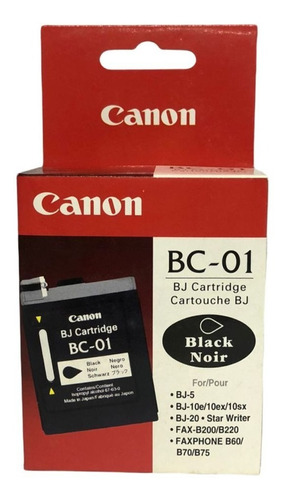 Cartucho Canon Bc-01 Bk Nuevo Y Fcaturado