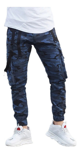 Pantalon Tactico Hombre Estampado De Camuflaje