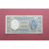 Antiguo Billete Cinco Pesos Medio Condor Año 1942