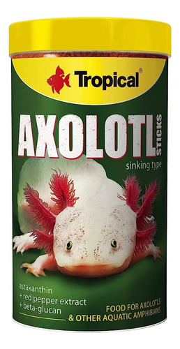Axolotl Sticks 135g/250ml Alimento Para Axolote