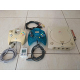 Console Sega Dreamcast Destravado + 2 Controles + Vmu + Modem + Cabos + Brindes