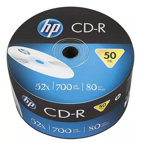 50 Cd Hp Virgen 52x 700 Mb La Mejor Calidad /e