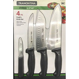 Juego De 4 Cuchillos De Cocina Tramontina Proline