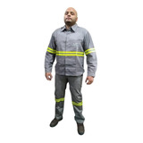 Conjunto Uniforme Eletricista Nr10 Faixa Refletiva Anti-cham