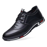 Zapatos Oxford Transpirables De Cuero Para Hombres Casuales