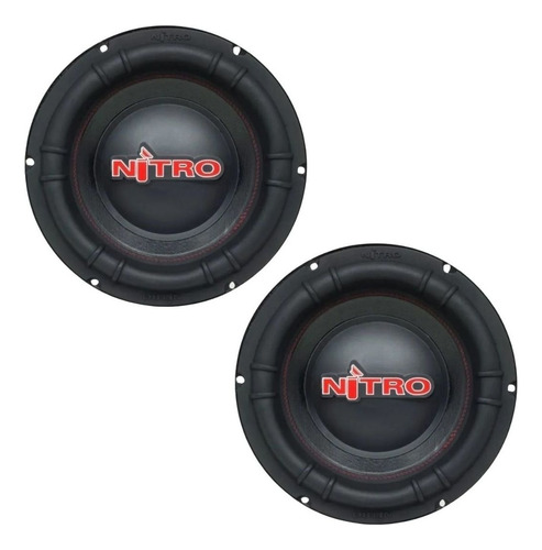 2 Alto Falante Subwofer Nitro 10 Pol 700w Rms Bobina Simples