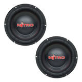 2 Alto Falante Subwofer Nitro 10 Pol 700w Rms Bobina Simples