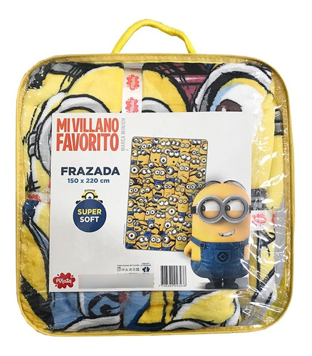 Frazada Piñata Flannel 1 1/2 Plazas Minions