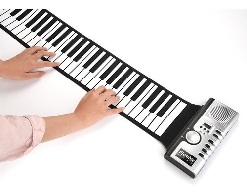 Teclado Musical 61 Teclas Tipo Piano Plegable Profesional