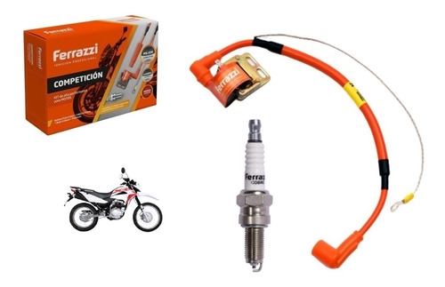 Kit Bobina Bujia Cobre Ferrazzi Competicion Honda Xr 125 150